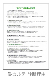 畳カルテ診断理由